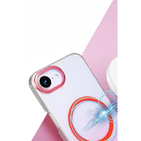 Apple İphone 16e Glossy Magsafe Kapak - Mor