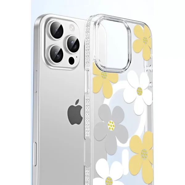 Joko Apple İphone 16 Pro Max Floral Magsafe Kapak - Pembe
