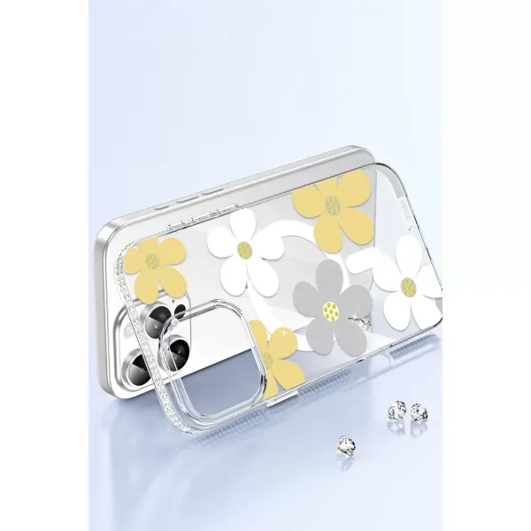 Joko Apple İphone 16 Pro Max Floral Magsafe Kapak - Turuncu