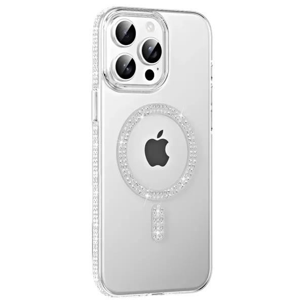 Joko Apple İphone 14 Pro Max Move Taşlı Magsafe Kapak - Natural Grey