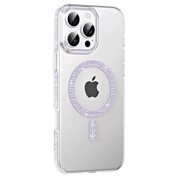 Joko Apple İphone 16 Pro Max Move Taşlı Magsafe Kapak - Lila