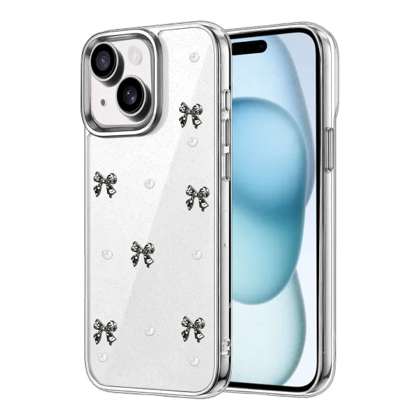 Apple İphone 15 Fiyonk Desenli Kapak - Desen 8