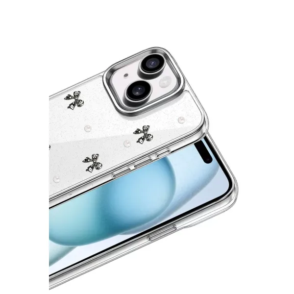Apple İphone 15 Fiyonk Desenli Kapak - Desen 8