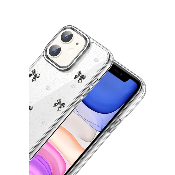 Apple İphone 12 Fiyonk Desenli Kapak - Desen 8