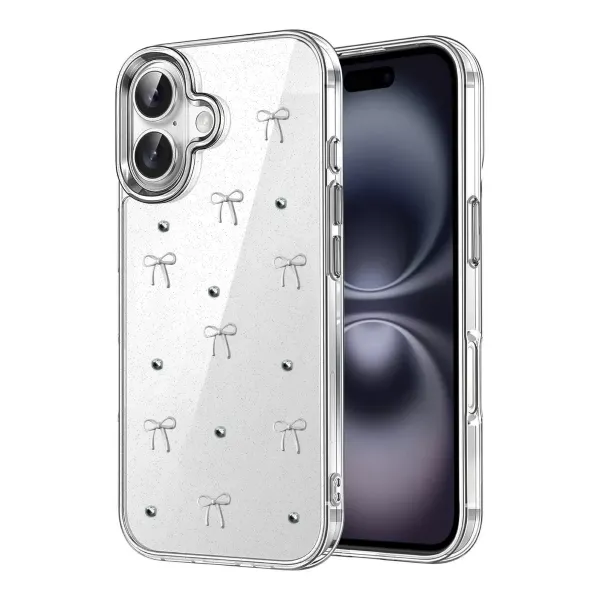 Apple İphone 16 Fiyonk Desenli Kapak - Desen 5