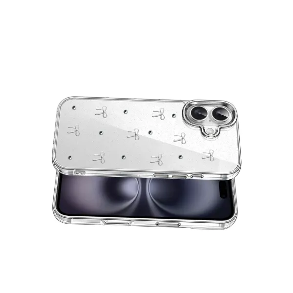 Apple İphone 16 Fiyonk Desenli Kapak - Desen 5