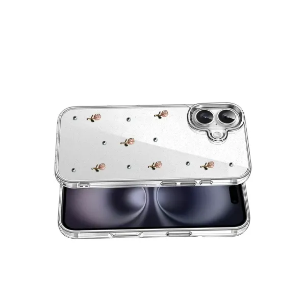 Apple İphone 16 Fiyonk Desenli Kapak - Desen 6
