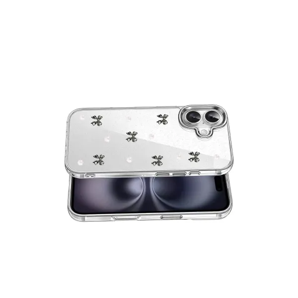 Apple İphone 16 Plus Fiyonk Desenli Kapak - Desen 8