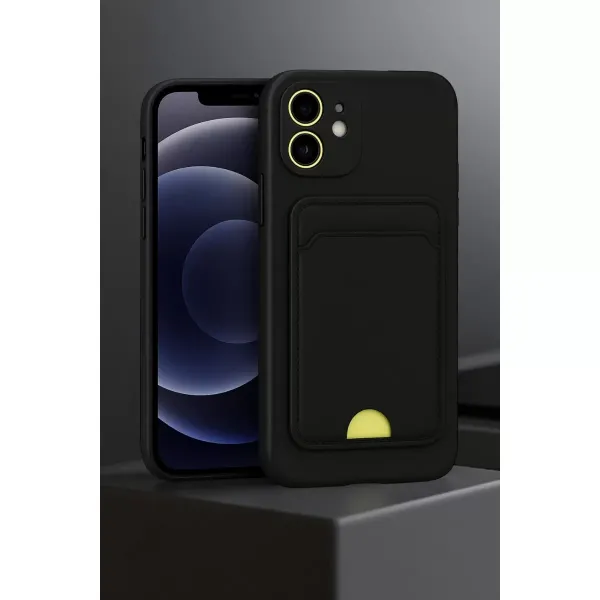 Apple İphone 11 Kılıf Kelvin Kartvizitli Silikon - Mavi