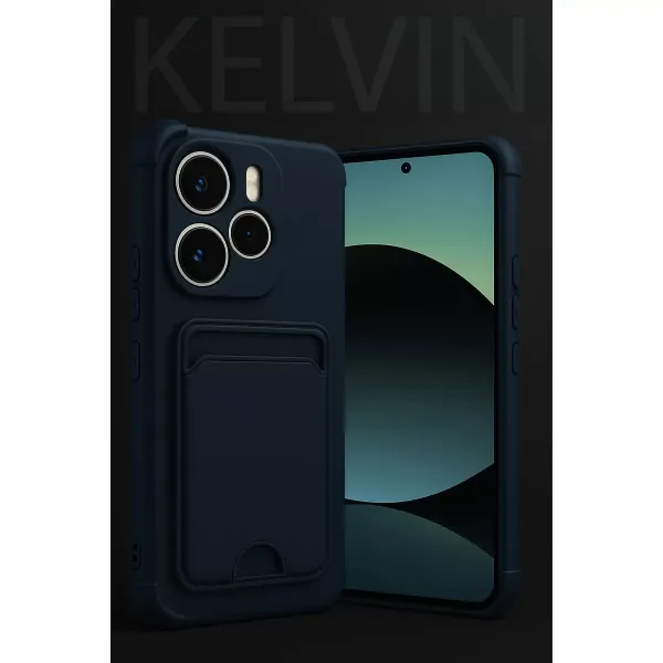Xiaomi Redmi Note 14 4g Kelvin Kartvizitli Silikon - Derin Mor