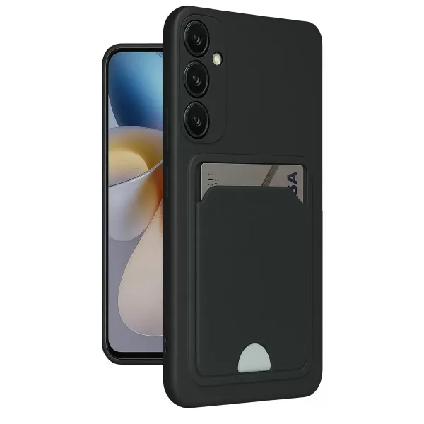 Samsung Galaxy S24 Plus Kelvin Kartvizitli Silikon - Siyah