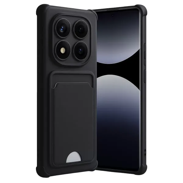 Xiaomi Redmi Note 14 Pro Plus Kelvin Kartvizitli Silikon - Siyah