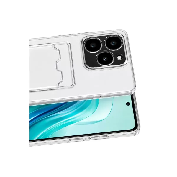 Realme C61 Kılıf Kart Şeffaf Silikon - Şeffaf
