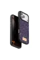 Onegif Apple İphone 17 Pro Bright Simli Kapak - Derin Mor