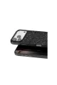 Onegif Apple İphone 17 Pro Bright Simli Kapak - Siyah