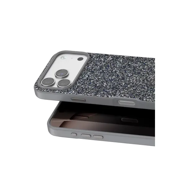 Onegif Apple İphone 17 Pro Max Bright Simli Kapak - Gümüş