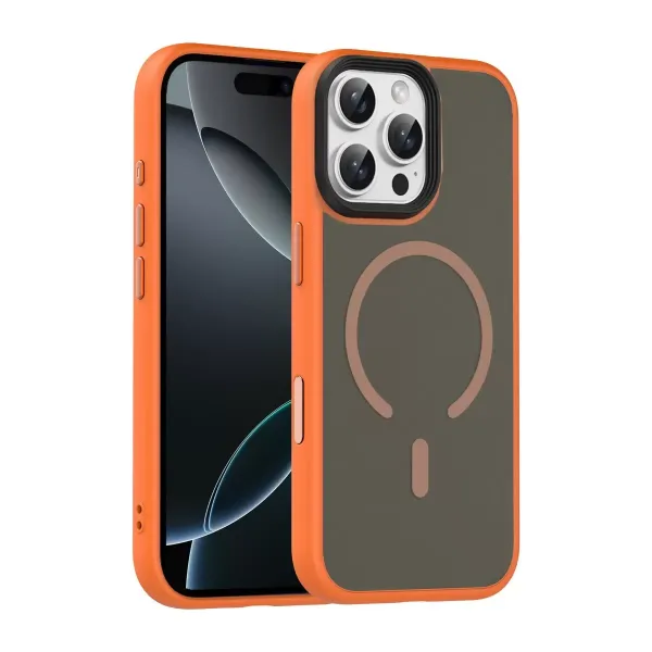 Joko Apple İphone 16 Pro Max Megane Magsafe Kapak - Turuncu