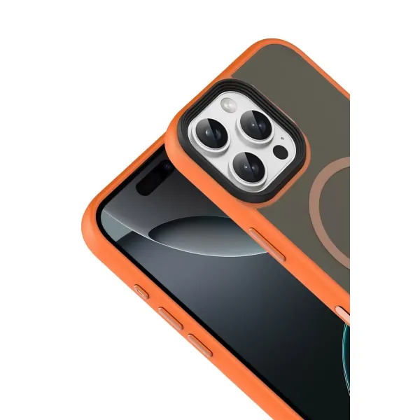 Joko Apple İphone 16 Pro Max Megane Magsafe Kapak - Turuncu