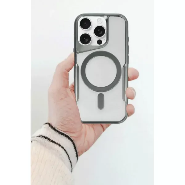 Apple İphone 14 Pro Kılıf Boyi Magsafe Silikon Kapak - Siyah