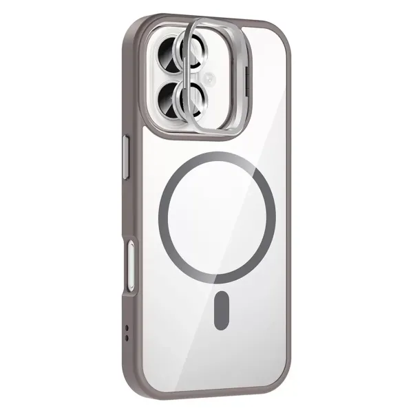 Joko Apple İphone 17 Remim Lensli Magsafe Standlı Kapak - Titan Gri