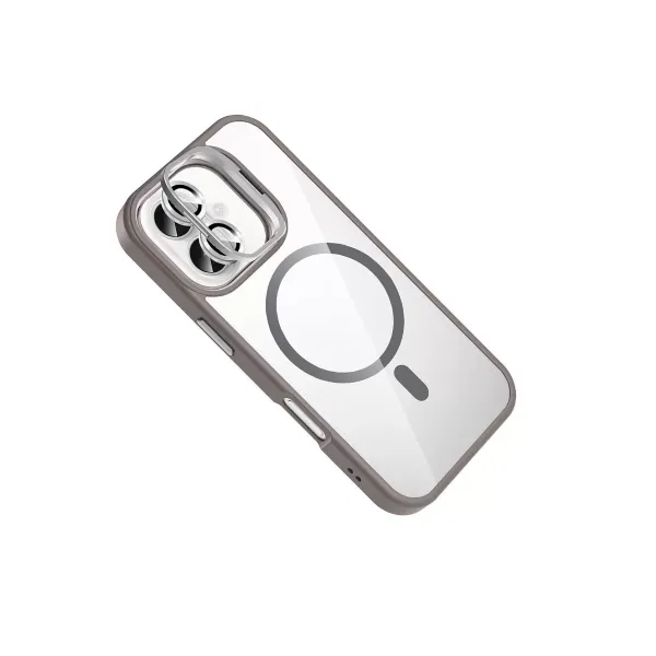 Joko Apple İphone 17 Remim Lensli Magsafe Standlı Kapak - Titan Gri