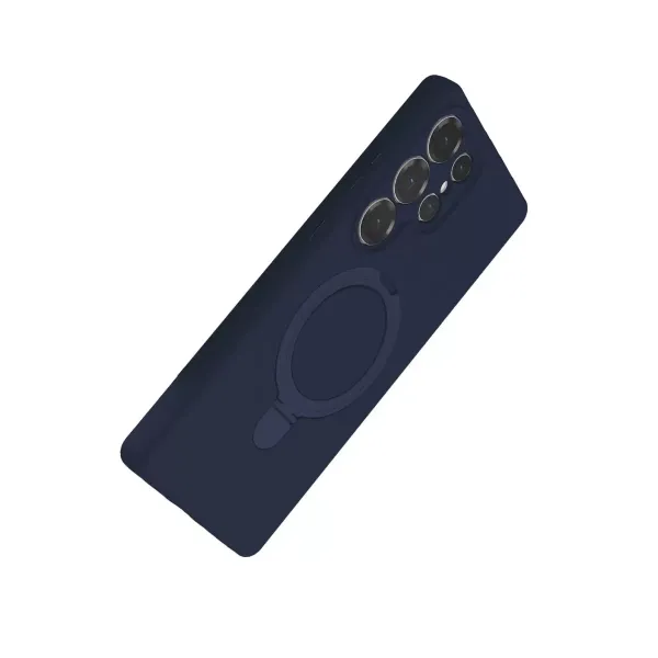 Samsung Galaxy S23 Ultra Regal Magsafe Standlı Kapak - Lacivert
