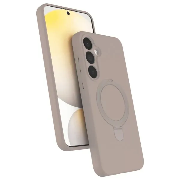 Samsung Galaxy A25 5g Regal Magsafe Standlı Kapak - Çöl Titanyum