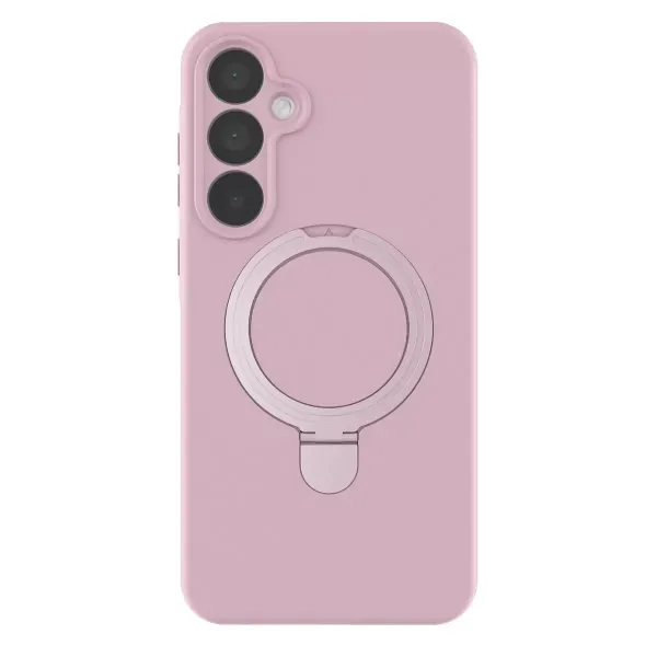 Samsung Galaxy A55 5g Regal Magsafe Standlı Kapak - Açık Pembe