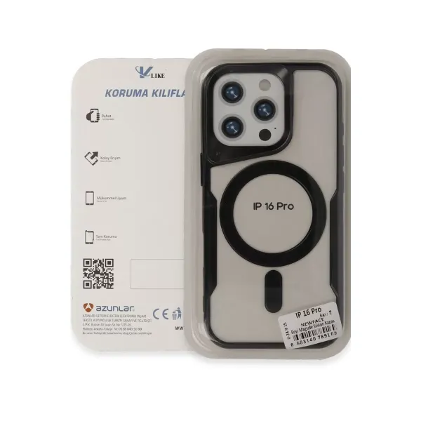 Apple İphone 16 Pro Max Kılıf Boyi Magsafe Silikon Kapak - Titan Gri