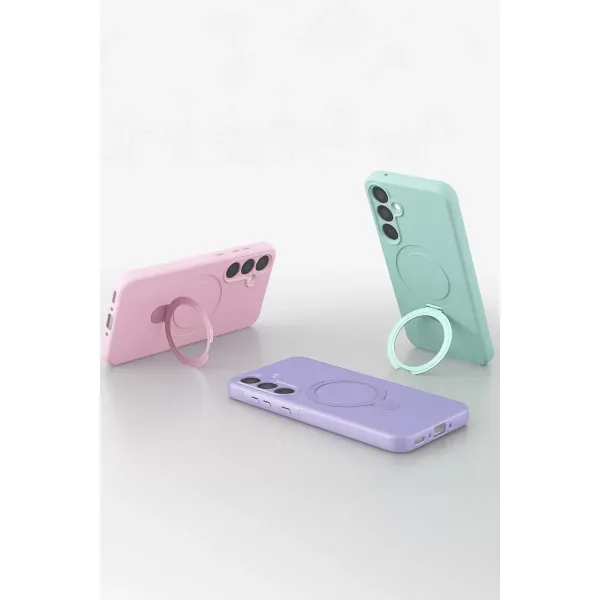 Samsung Galaxy A16 5g Regal Magsafe Standlı Kapak - Titan Gri