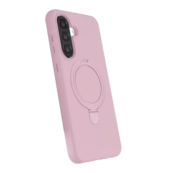 Samsung Galaxy A36 Regal Magsafe Standlı Kapak - Açık Pembe