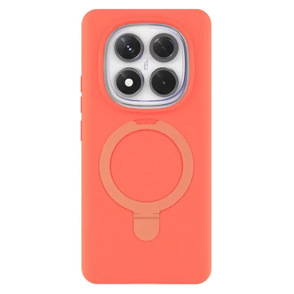 Xiaomi Redmi Note 14 Pro 4g Regal Magsafe Standlı Kapak - Turuncu