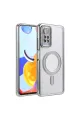 Xiaomi Redmi Note 12 Pro 4g Joke Simli Magneticsafe Kılıf - Gümüş
