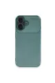 Apple İphone 16 Plus Kılıf Auto Focus Karbon Kapak - Koyu Yeşil