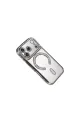 Apple İphone 17 Pro Joke Simli Magneticsafe Kılıf - Gümüş