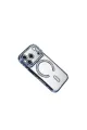 Apple İphone 17 Pro Max Joke Simli Magneticsafe Kılıf - Mavi