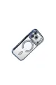Apple İphone 17 Pro Max Joke Simli Magneticsafe Kılıf - Mavi