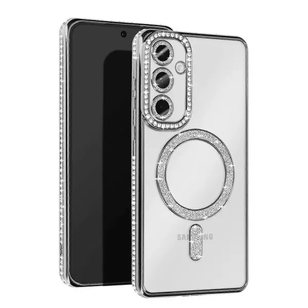 Samsung Galaxy S25 Fe Joke Simli Magneticsafe Kılıf - Gümüş