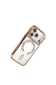 Apple İphone 17 Pro Max Joke Simli Magneticsafe Kılıf - Turuncu