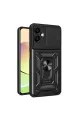 Samsung Galaxy A07 4g Pars Lens Yüzüklü Silikon - Siyah