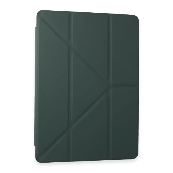 Samsung Galaxy T870 Tab S7 11 Kılıf Kalemlikli Mars Tablet Kılıfı - Koyu Yeşil