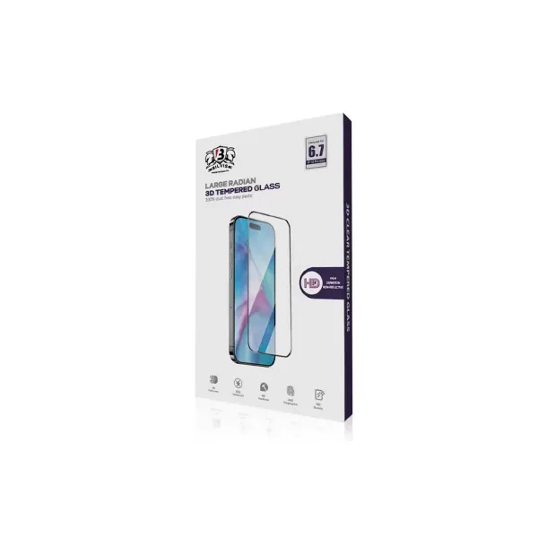 Apple İphone 15 Pro Max Bilvis 0.18mm Plus Cam Ekran Koruyucu