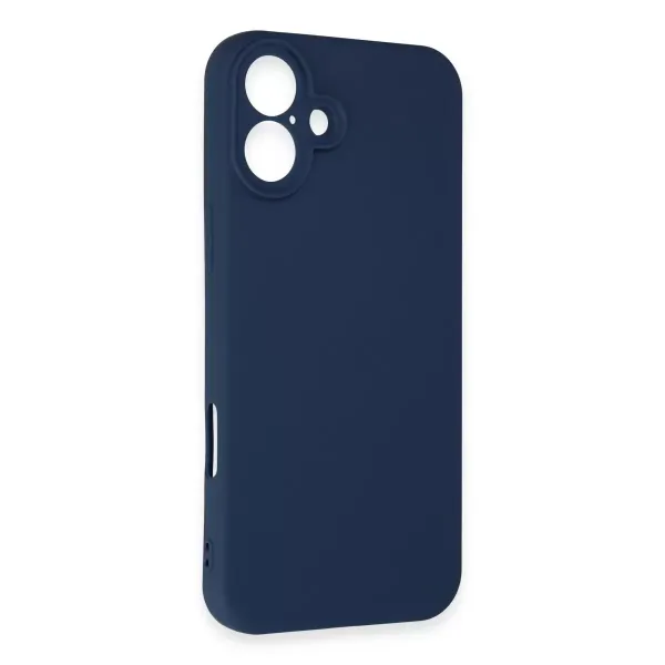 Apple İphone 16 Kılıf First Silikon - Lacivert