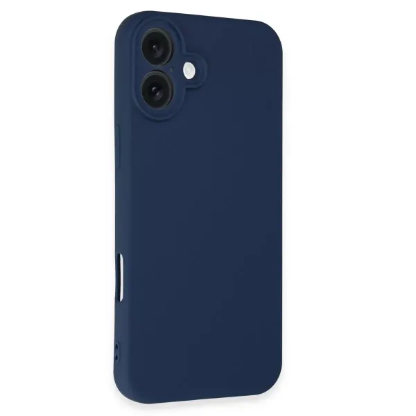 Apple İphone 16 Kılıf First Silikon - Lacivert