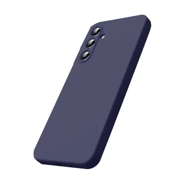 Samsung Galaxy S25 Fe Nano İçi Kadife Silikon - Lacivert