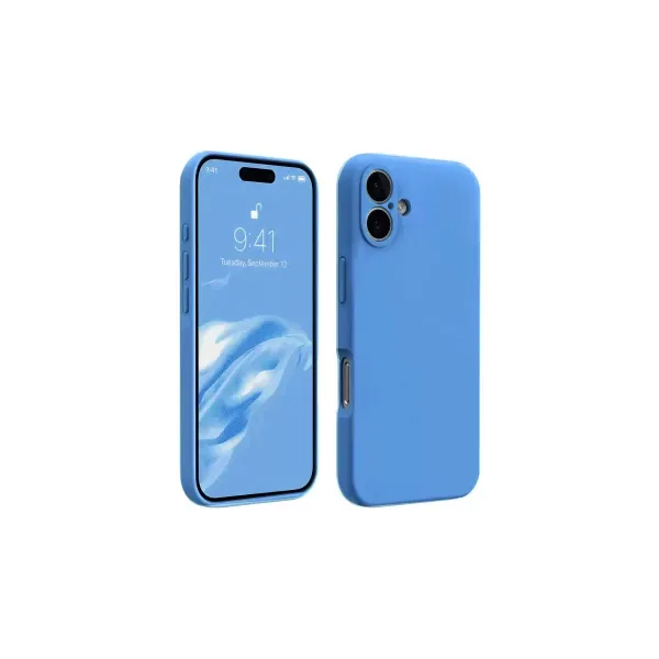 Apple İphone 16 Plus Kılıf First Silikon - Mavi