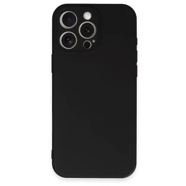 Apple İphone 16 Pro Kılıf First Silikon - Siyah