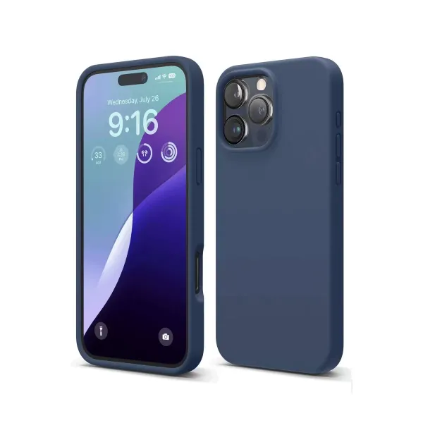 Apple İphone 16 Pro Kılıf First Silikon - Lacivert