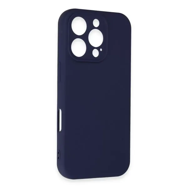 Apple İphone 16 Pro Kılıf First Silikon - Lacivert