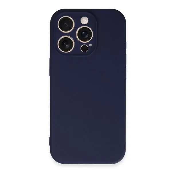 Apple İphone 16 Pro Kılıf First Silikon - Lacivert